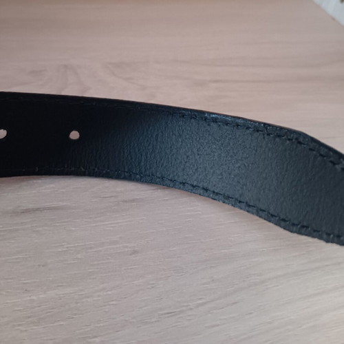 Leather men's navy blue belt like new, size 115 cm