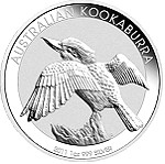  2011 $1 AUD Australia 1 oz 999 Fine Silver Elizabeth II Australian Kookaburra BU Perth Mint.
