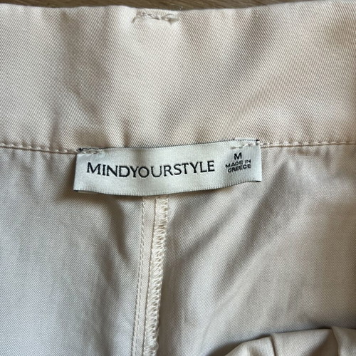 Mind Your Style Satin Pants new, beige size M