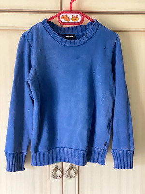 Diesel boys' pullover like new, blue, size 122 cm, age 7