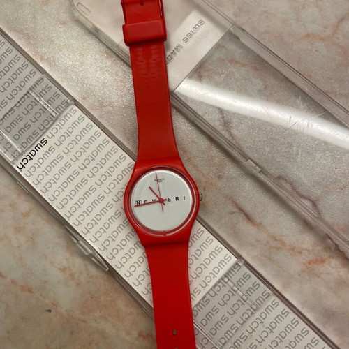Swiss watch like new, orange