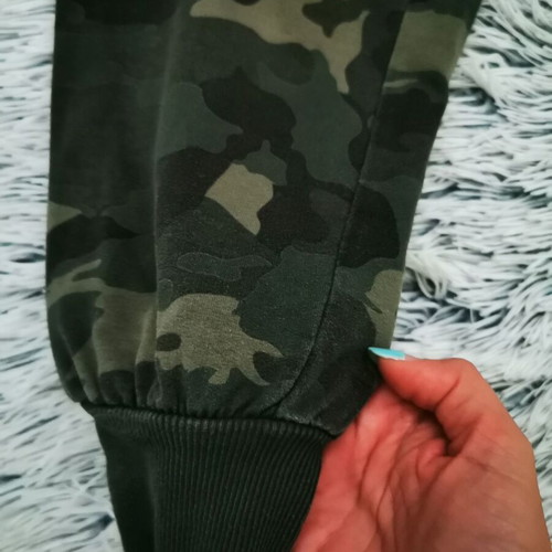 Military pants set with silver blouse like new