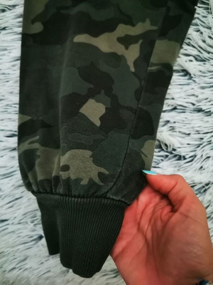 Military pants set with silver blouse like new