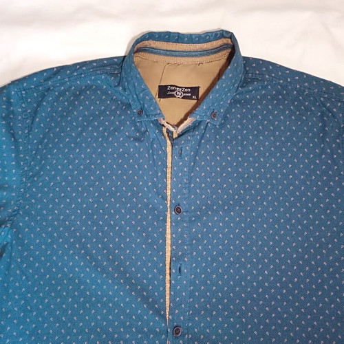 Long-sleeve shirt like new, blue, size L