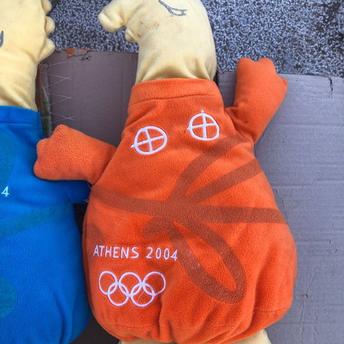 Phoebus Athens plush toys used, set of 2