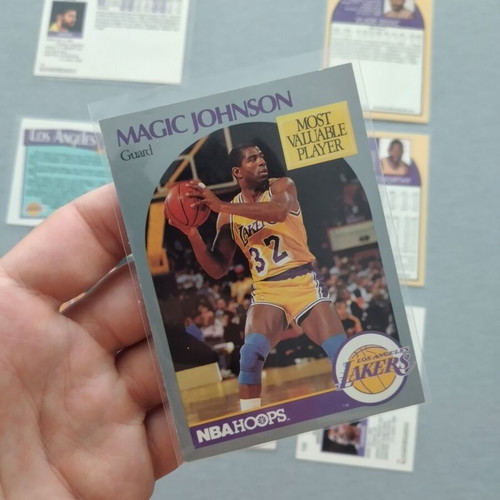 NBA Los Angeles Lakers 90's Vintage Trading Cards, set of 9