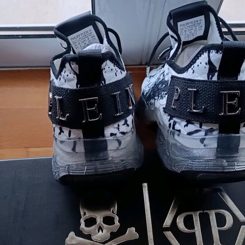 Philip Plein sneakers new, size 44, black and white