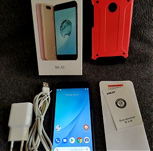 Μαυρο Xiaomi Mi A1 (64GB) Dual Sim / Global version + 2 Θηκες και Φορτιστης (ΠΛΗΡΕΣ)