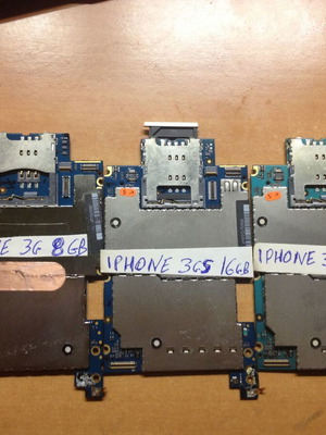 iPhone 3G & 3GS motherboards used, set of 3 pcs