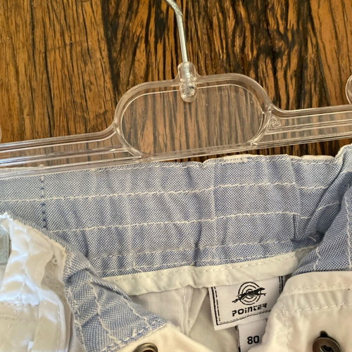 Pointer baby shorts new, blue 12 months and white 12, 18 months