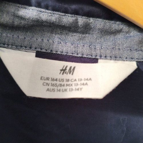 Children's parade shirt and pants 164 H&M, Zara used, blue
