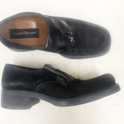 Cesare Paciotti men's shoes used, size 43, black