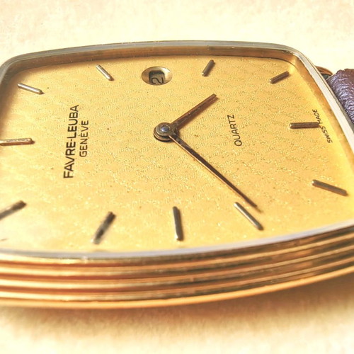 Favre Leuba watch used, vintage Swiss made, unisex