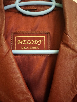Γυναικείο δερμάτινο σακάκι blazer, μέγεθος M, άριστη κατάσταση