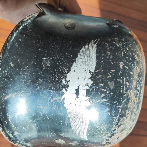 German military helmet M34 used, air defense, WW2