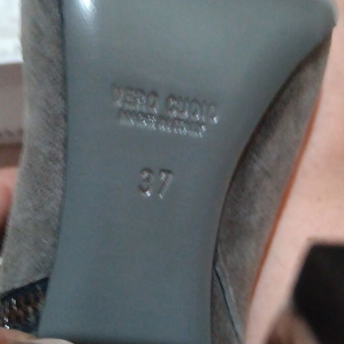 Velvet ankle boots, grey, size 37