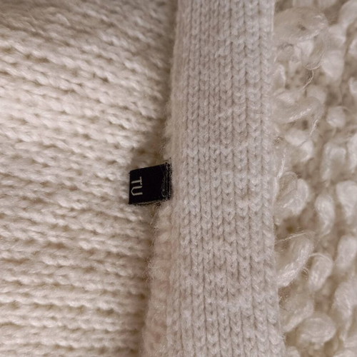 TU women's cardigan used, white, size L