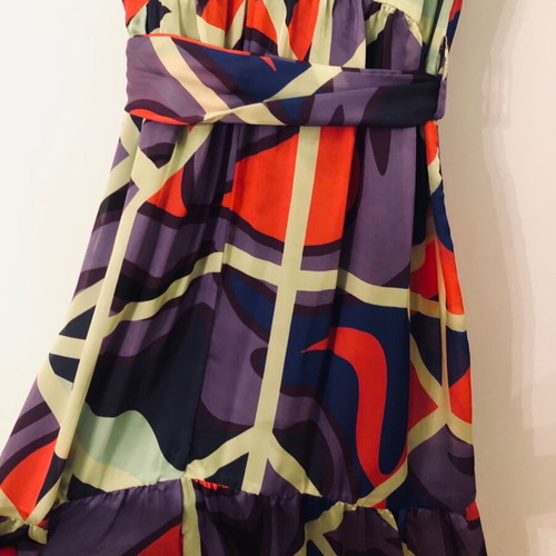 Innocent Multicolor Dress S New With Straps And Belt