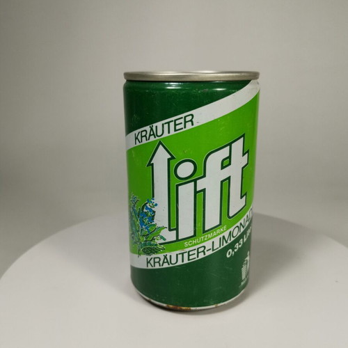 Krauter Lift Limonade soda can vintage, used