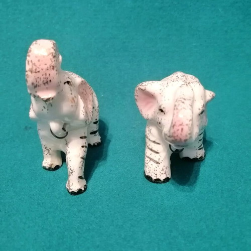 Porcelain elephant figurines vintage, like new, 1950s
