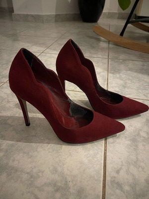 Sante γόβες μεταχειρισμένες με λεπτομέρεια burgundy, μέγεθος 39