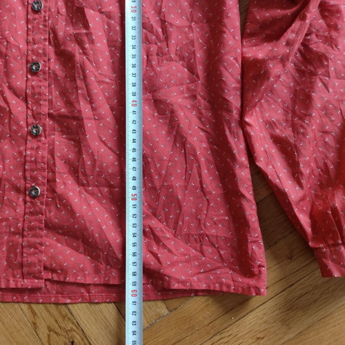 Original Distler lightweight cotton shirt with floral pattern like new, M/L
