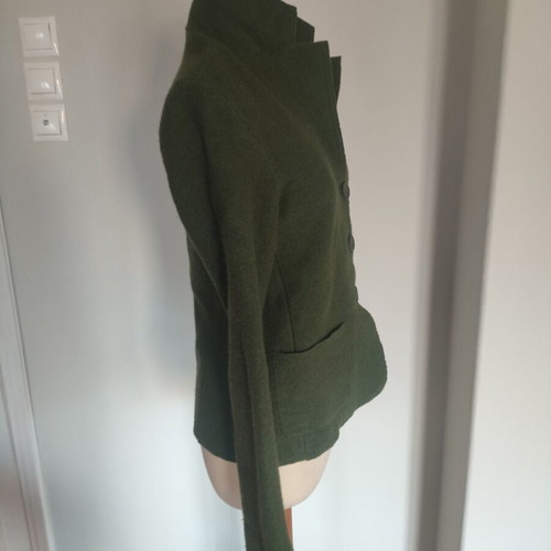 Rossopuro green jacket 100% wool new, size M