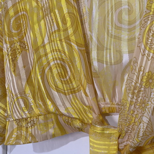 Summer set Dress2unDress new, yellow and gold crop top with skirt