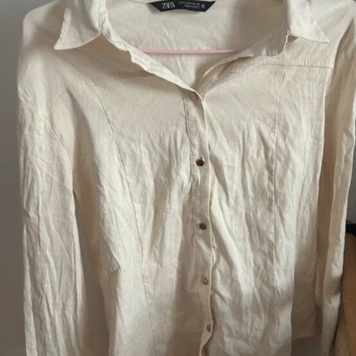 Zara white shirt like new, size S