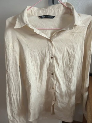 Zara white shirt like new, size S