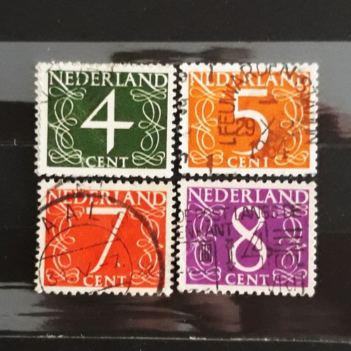Ολλανδία Definitives 1946, 4 γραμματόσημα σαν καινούργια