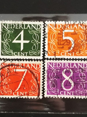 Ολλανδία Definitives 1946, 4 γραμματόσημα σαν καινούργια