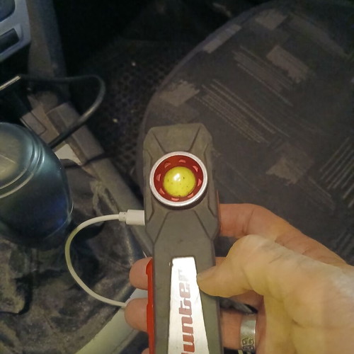 Multifunctional rechargeable flashlight used