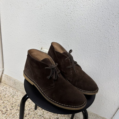 Docksteps men's brown leather ankle boots used, size 42