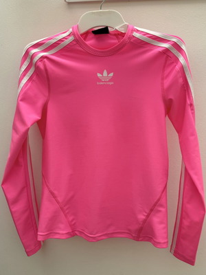 Balenciaga x Adidas shirt new, tight fit, white and pink