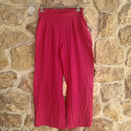 Enzzo women's wide leg trousers magenta size L like new