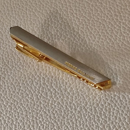 Pierre Balmain vintage tie pin like new, gold and silver