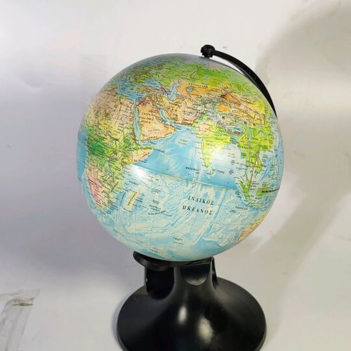 Political globe 25cm used with small crack