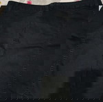  Μαύρη τζιν φούστα με κουμπιά