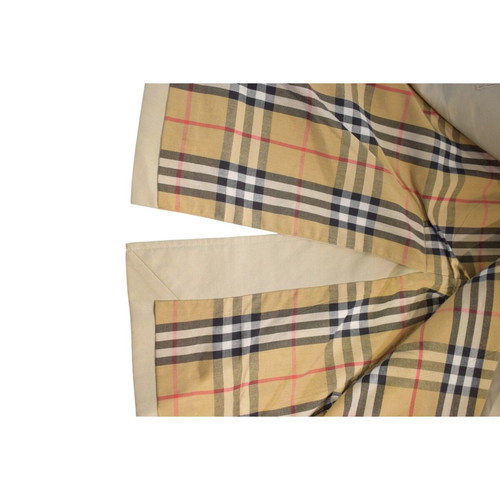 Burberry London Classic Single-Breasted Nova Check Trench Coat with Belt