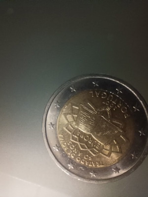 Portugal 2 euro 2007 Rome coin used