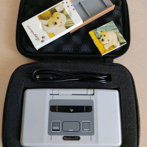 Nintendo DS (2004) like new with 5 games and accessories
