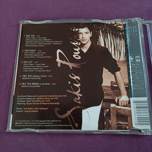 Sakis Rouvas Pes Tis CD single like new, pop