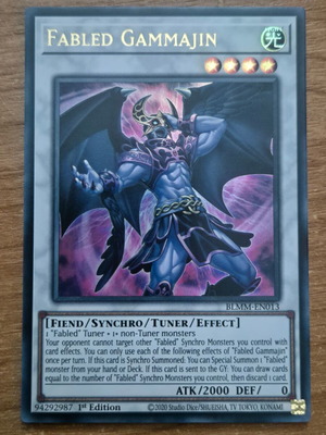 Fabled Gammajin BLMM Ultra Rare 1st Edition Near Mint
