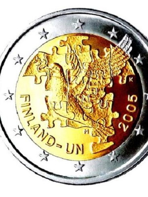 Αναμνηστικό νόμισμα 2€ Φινλανδία 2005 καινούργιο, Η ένταξη στα Ηνωμένα Έθνη