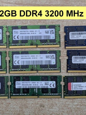 32GB DDR4 3200MHz SO-DIMM RAM για laptop, Samsung SK hynix Kingston Ramaxel