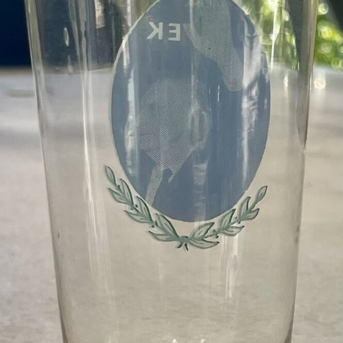 Promotional glass George Papandreou Union Centre like new, vintage 1960s
