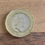 1 Pound England 2016 used