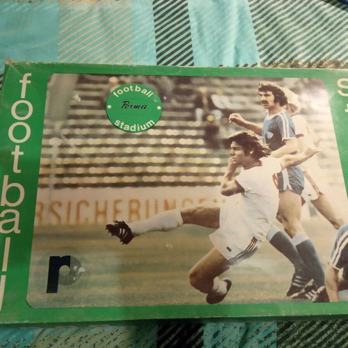 Vintage football table used, Greek made by Perna