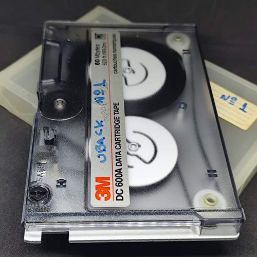 3M DC 600A Data Cartridge Tape 60MB like new, vintage retro computing